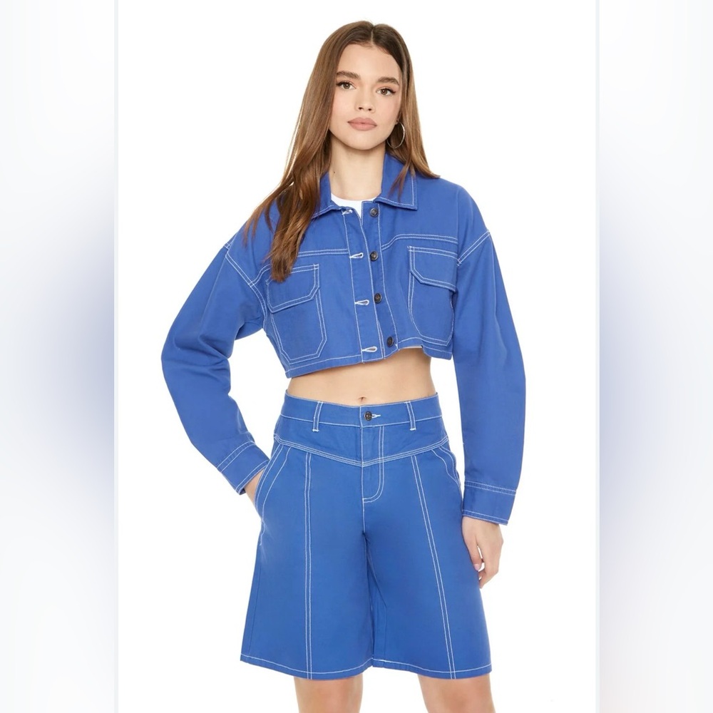 Forever 21 Royal Blue Women's Bermudas - Picture 2 of 3